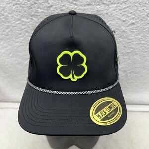 Black Clover Mens Adjustable Snap Back Neon Nights Corded Hat